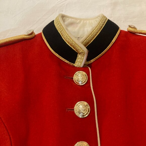 Vtg Canadian military college red mess army mens  jacket sz small - Picture 2 of 8